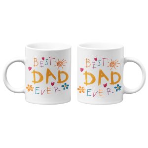 Personalised best dad ever coffee mugs