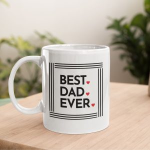 Personalised best dad ever coffee mugs